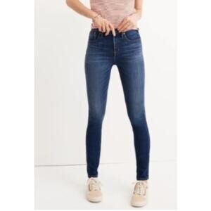 Madewell Jeans 8" Denim Skinny Leg Dark Wash Women's 28